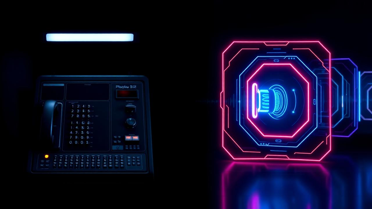 Comparaison entre un standard téléphonique classique et une interface vocale IA