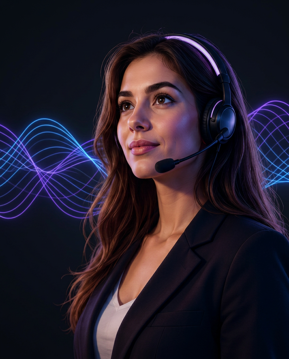 Agente vocale avec casque